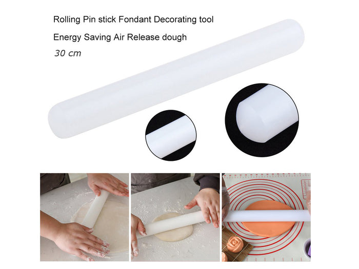 Non-Stick Polyethylene Rolling Pin 30cm.