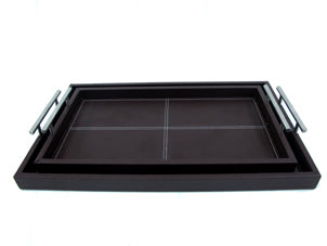 Large Leather Serving Tray