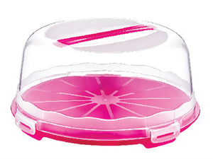 High Plastic Pastry Carrier with Lid