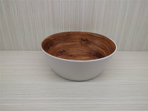 Wooden Design Melamine Bowl X6; 6.25" - HouzeCart