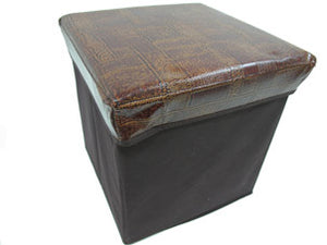 Leather Foldable Squared Storage Box - HouzeCart