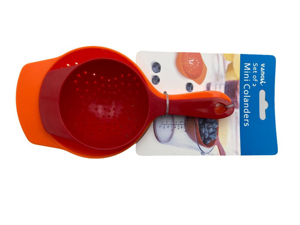 Set of 2 small plastic strainers HouzeCart