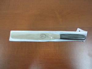 Long Straight Spatula with Black Handle 20cm