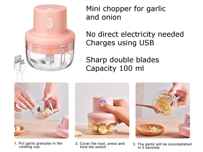 Rechargeable Small Food Chopper