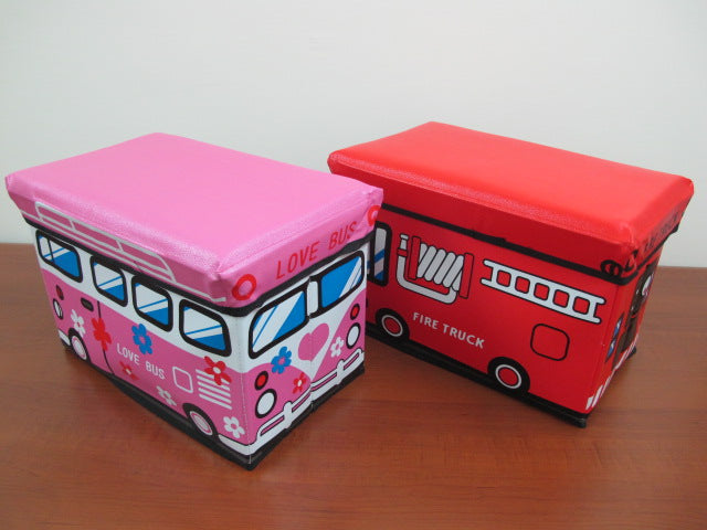 Foldable toys storage box