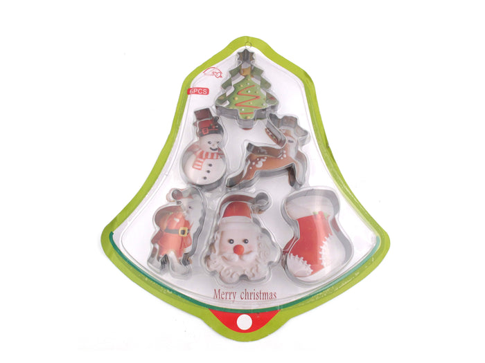 Set of 6 Christmas Cookie Cutters