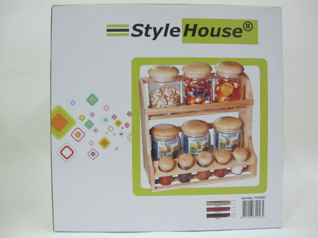 11 Pieces Wooden Spice Rack