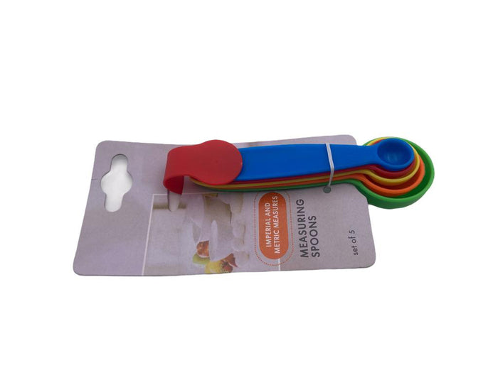 Set of 5 Colorful Measuring Spoons