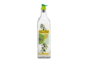 Square Olive Decoration Oil Bottle, 0.5lt - HouzeCart