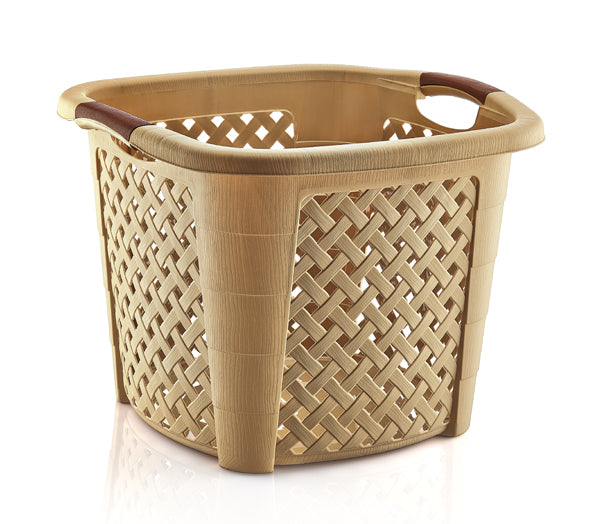 Squared Rattan Laundry basket