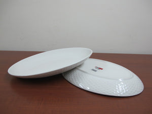 Porcelain Oval Plate; 14" - HouzeCart