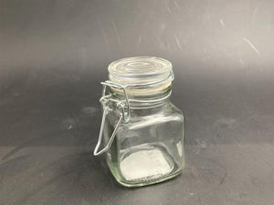 Mini Airtight Glass Jar Squared X2 - HouzeCart