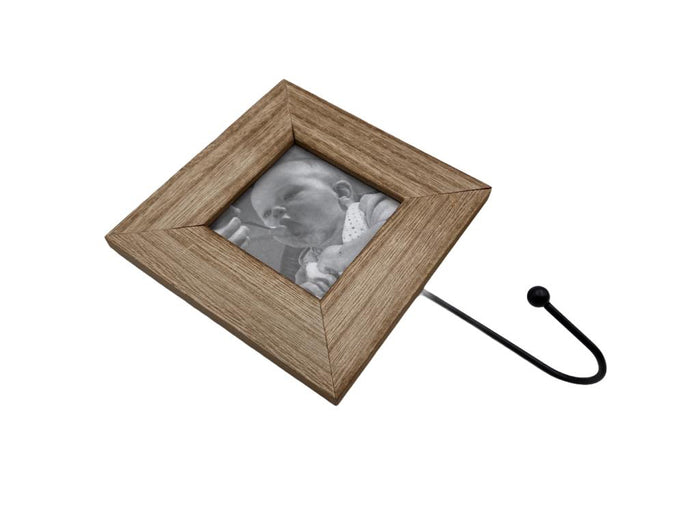 Wooden "Vintage Home" Picture Frame with Wall Hanger