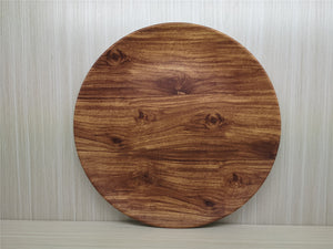 Wooden Design Melamine Dinner Plates X6 - HouzeCart