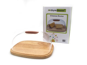 Rectangular Wooden Cheese Dome - HouzeCart