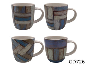 Rustic Wood Design Porcelain Mug - HouzeCart