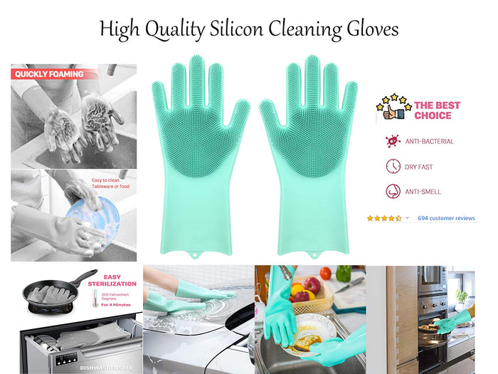 High Quality Silicone Cleaning Gloves