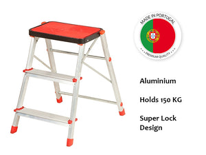 Aluminium 3 Step stool - HouzeCart