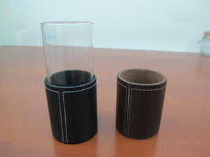 Round leather cup holder - HouzeCart