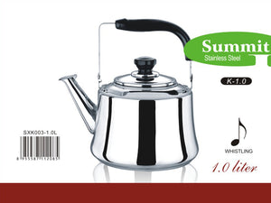 Summit Stainless Teapot; 1 lt - HouzeCart