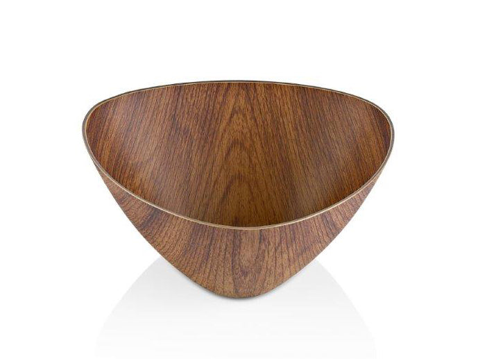 X-Large Triangle Bowl with Wooden Finish