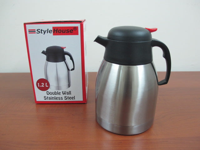 Double Wall Stainless Vacuum Insulated Carafe; 1.2lt
